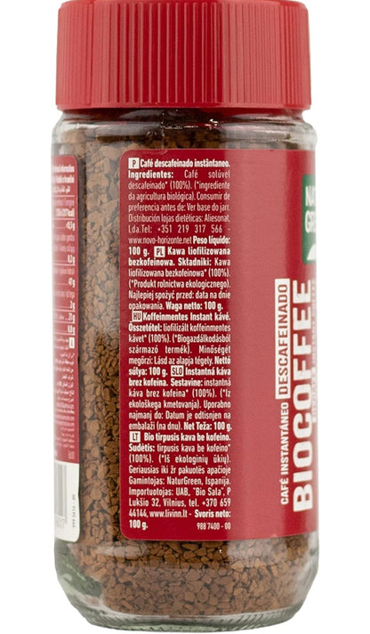 Biocoffee Descafeinado Bio 100 G