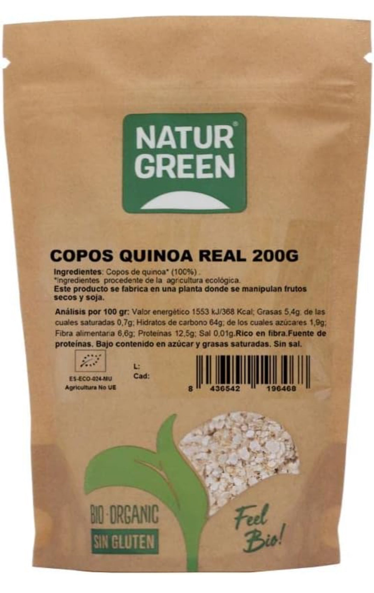 Copos De Quinoa Real Bio 200 g