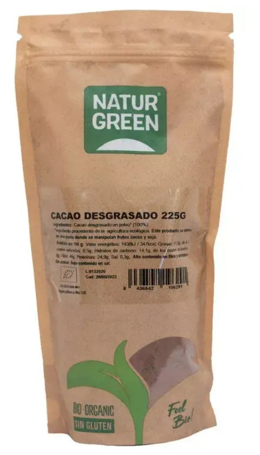 Cacao Desgrasado Bio 225g