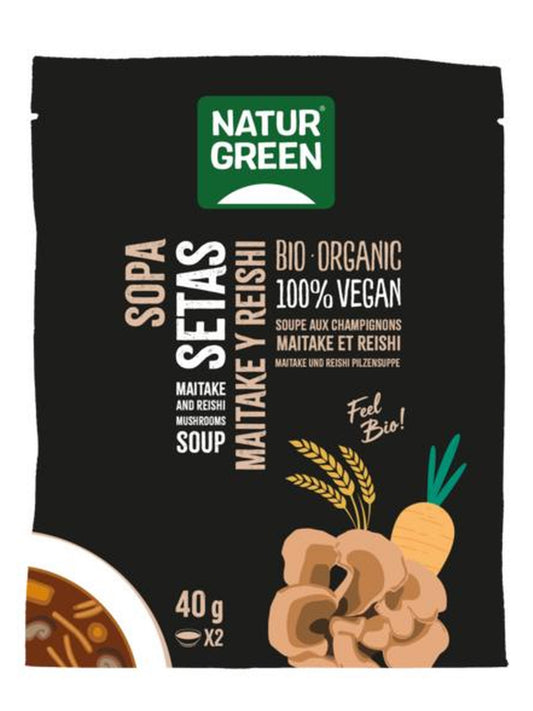 Sopa de Setas Maitake y Reishi Ecológica, 40g