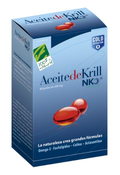 Aceite de Krill NKO 120-80-40 perlas: Omega-3 Antártico con EPA, DHA, Colina y Astaxantina