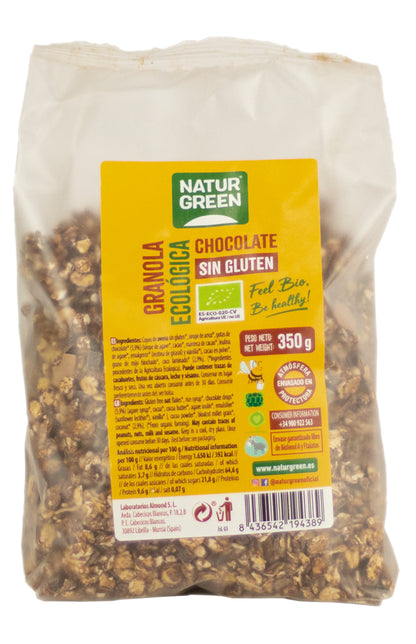 Granola Chocolate Sin Gluten Bio 350g