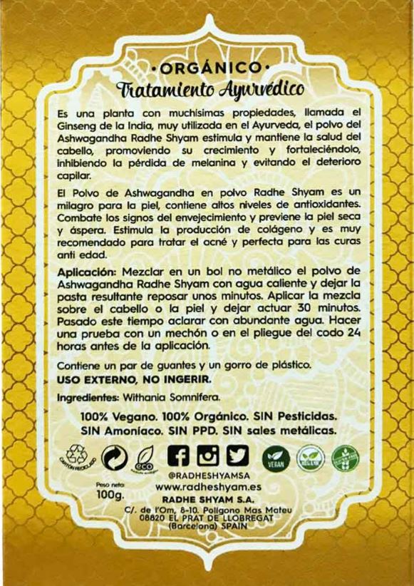 ASHWAGANDHA TRATAMIENTO AYURVEDICO