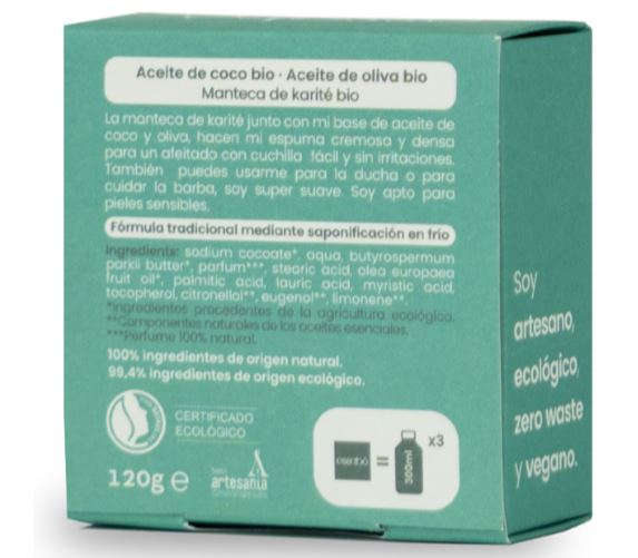 Jabón Afeitado y Barba Eco 120 g - Essabo Eco