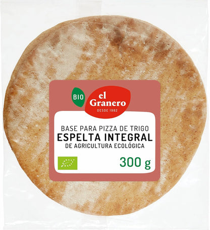 Bases de Trigo Espelta Integral para Pizza Bio - 2 unidades, 300 g