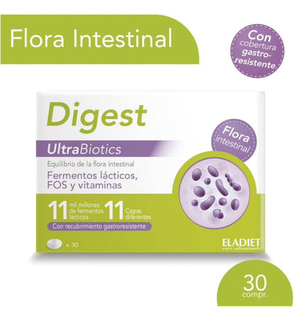 Digest UltraBiotics, 30 Comprimidos