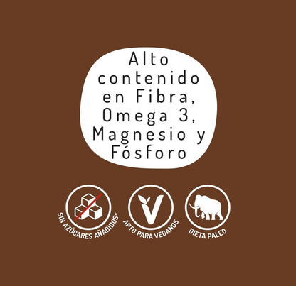 Vitaseeds Lino Molido con Trigo Sarraceno, Nibs de Cacao y Coco Bio, 200g