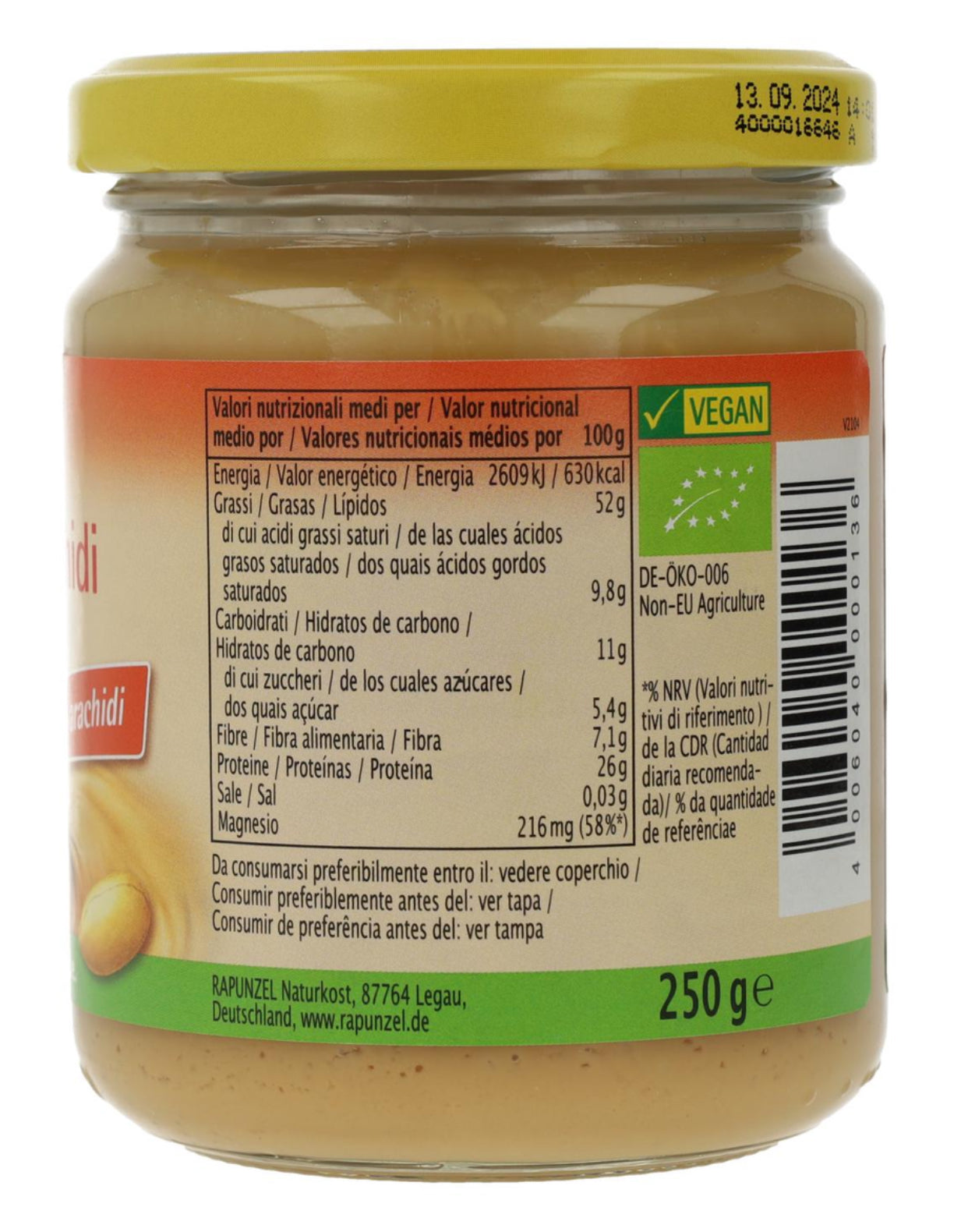 Crema de Cacahuete, 250g - 500g