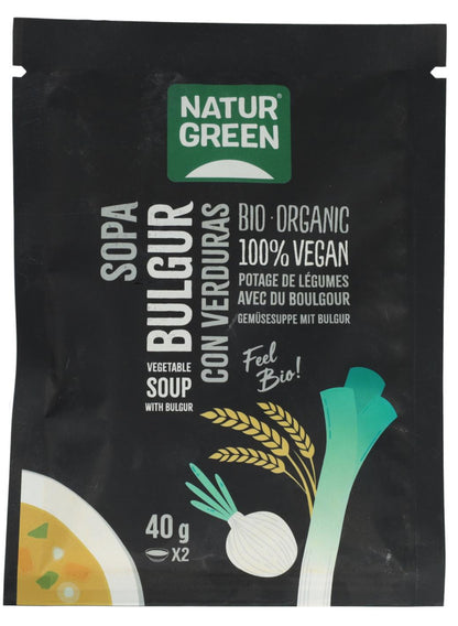 Sopa de Bulgur con Verduras Ecológica, 40g