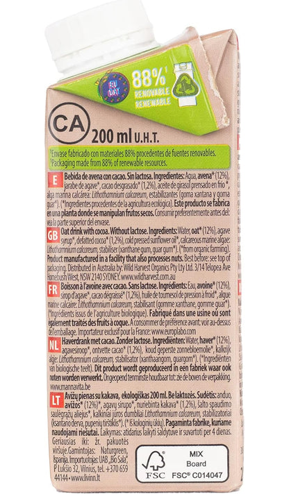 Bebida de Avena Cacao Calcium Bio - 200 ml