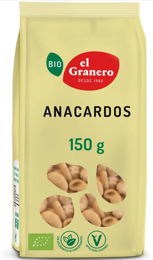 Anacardos Naturales de Cultivo Ecológico 150 g