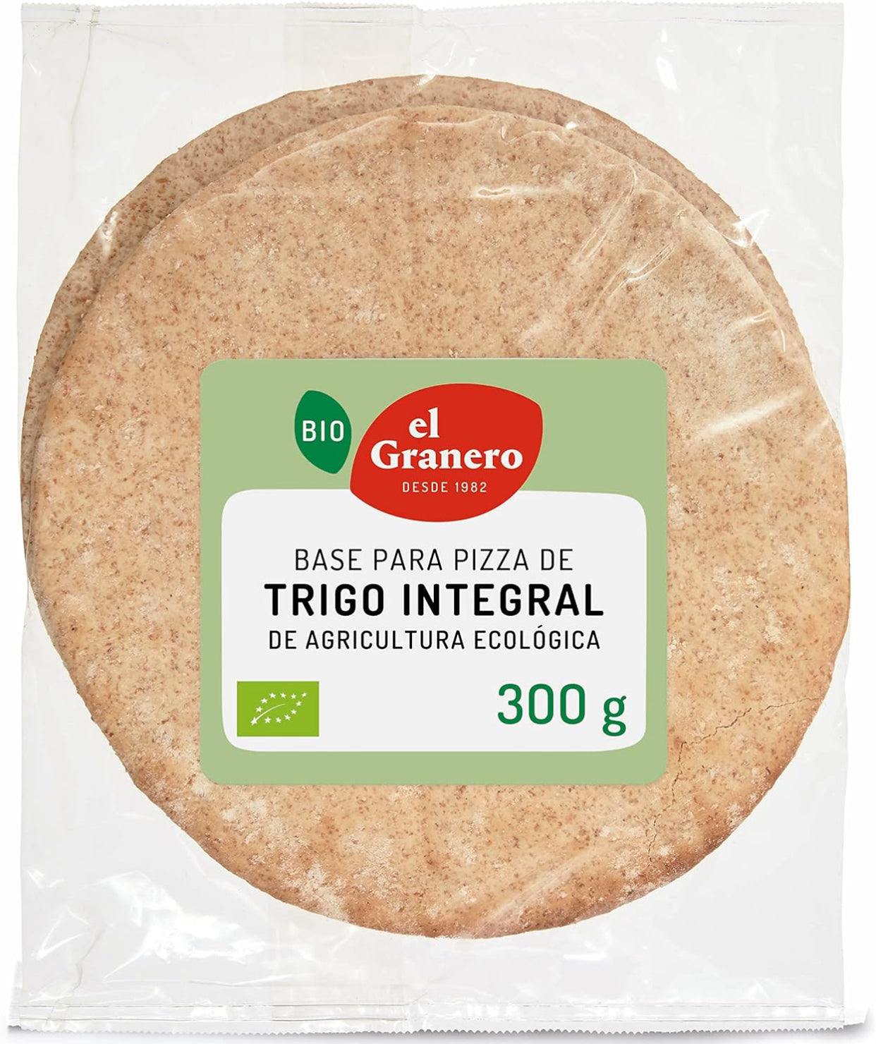 Bases de Trigo Integral para Pizza Bio - 2 unidades, 300 g