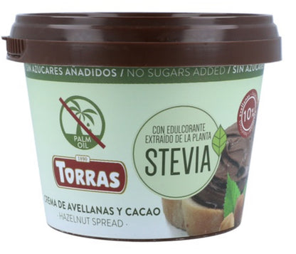 Crema de Avellana y Cacao Sin Azúcar y con Stevia, 200g