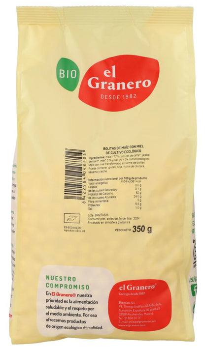 Bolitas de Maíz con Miel BIO - 350 g