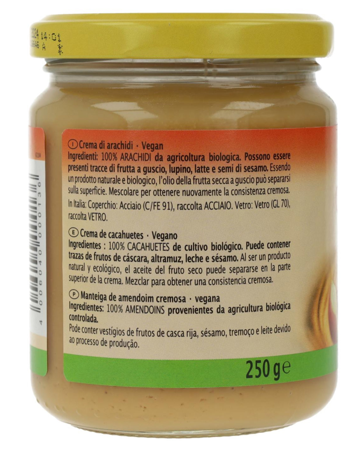 Crema de Cacahuete, 250g - 500g