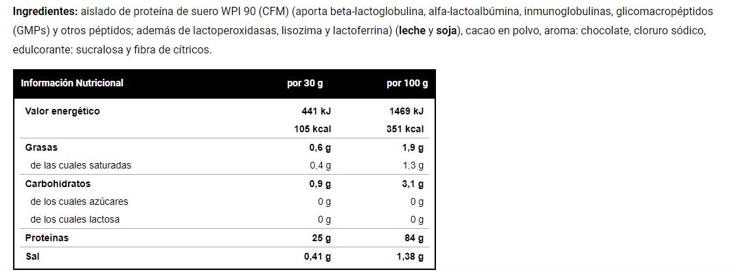 ISOLATE ZERO 2 kg CHOCOLATE