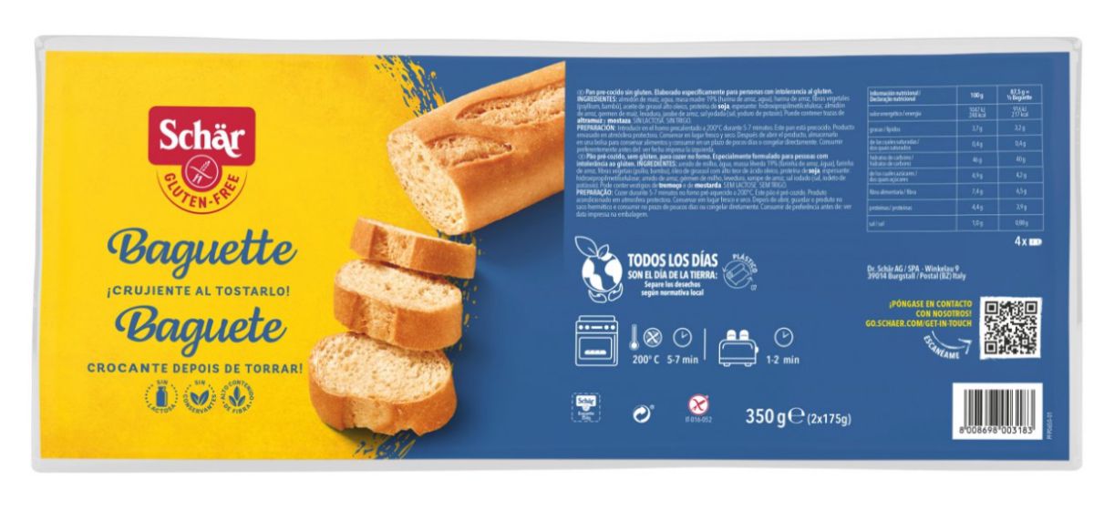 Baguettes 350g Schär