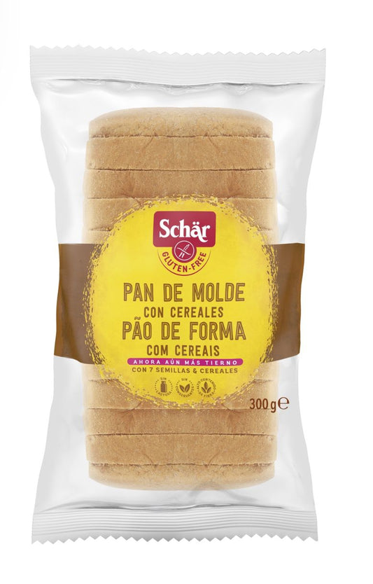 Pan de molde con cereales sin gluten de Schär