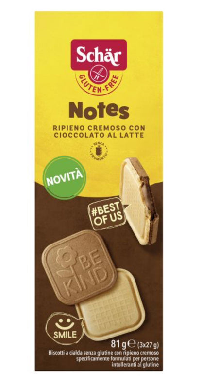 Notes - Galletas de Oblea Rellenas de Crema Sin Gluten