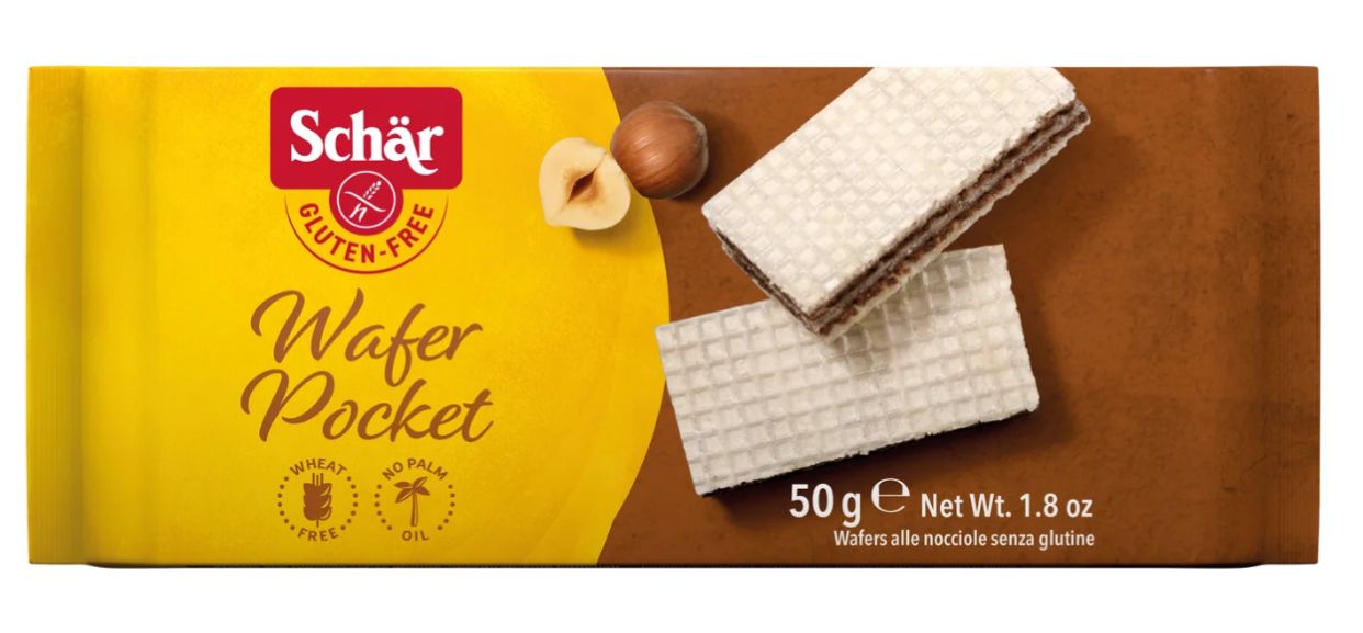 Wafer Pocket - Barquillos de avellanas Sin Gluten