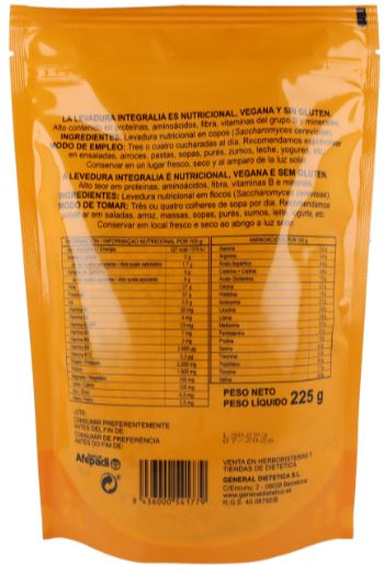 Levadura Nutricional en Copos (Saccharomyces cerevisiae) - 225g