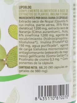 SLIMNUTRIENTS LIPOBLOQ 90 CAPSULAS VEGETALES