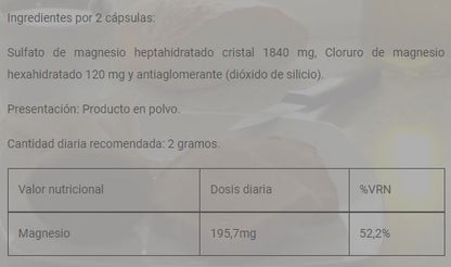 SALES MAGNESIO NATURALES 250 gr