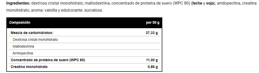 MONSTER GAINER 2200 3 Kg VAINILLA