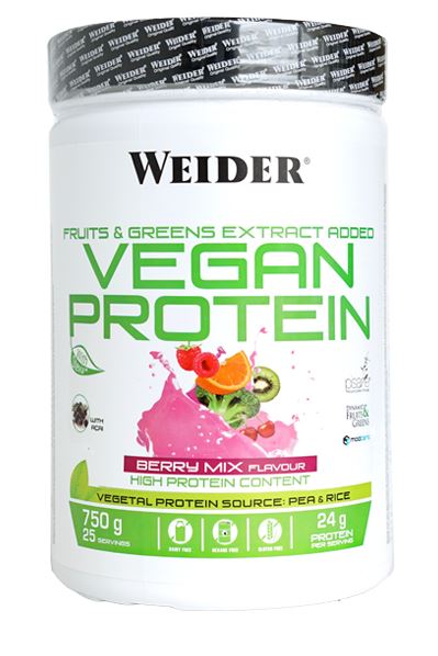 VEGAN PROTEIN SIN SOJA 750 g WEIDER VARIOS SABORES