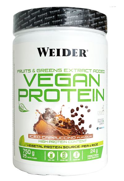 VEGAN PROTEIN SIN SOJA 750 g WEIDER VARIOS SABORES