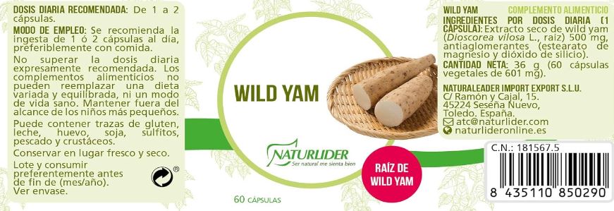 WILD YAM STD 60 Vcaps