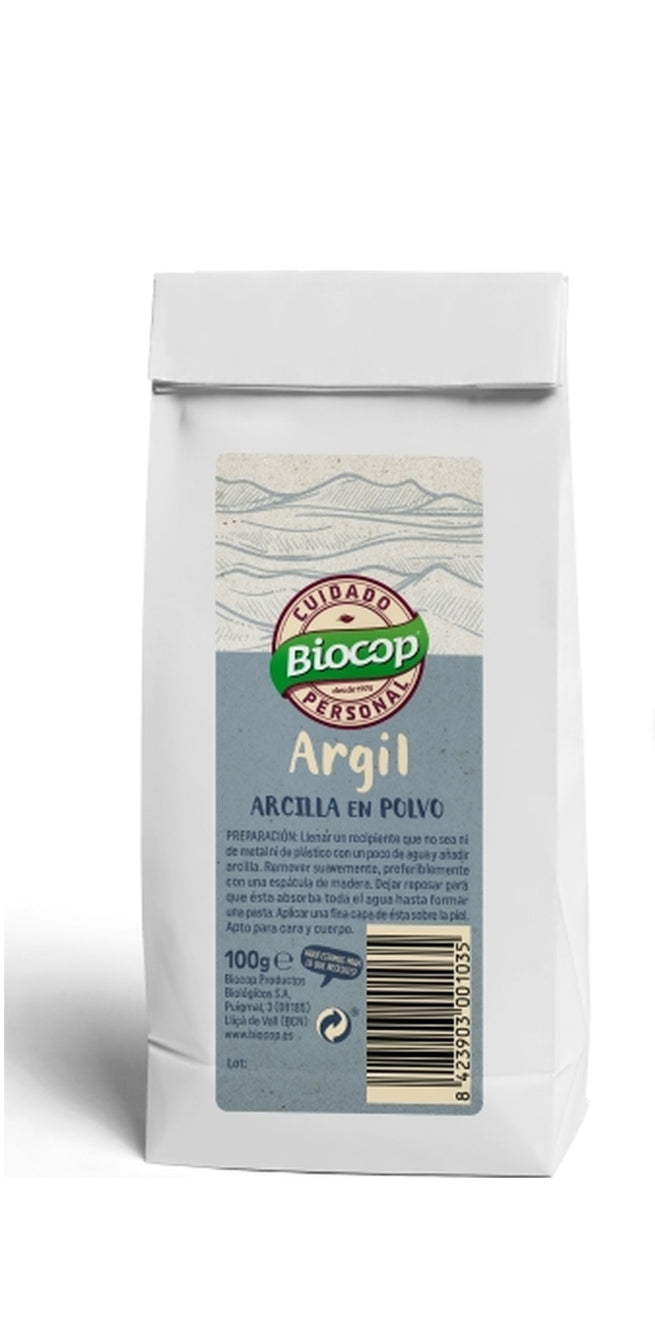 Arcilla Blanca Argil Biocop - 1 kg - 100 g