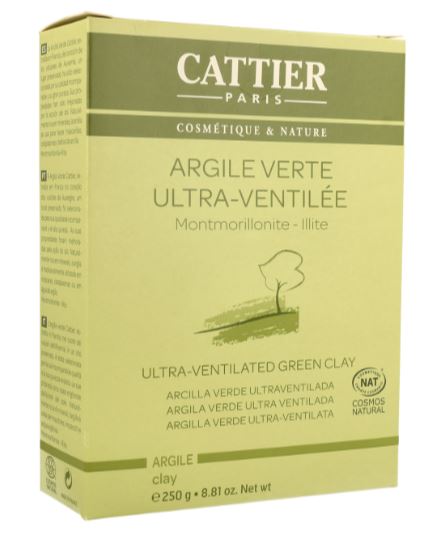 Arcilla Verde Ultraventilada en Polvo, 250 g - Cattier