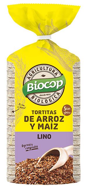 Tortitas de arroz, maíz y semillas de lino - 200 g