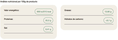 Filetes de atún en aceite de oliva virgen extra biológico - 195 g