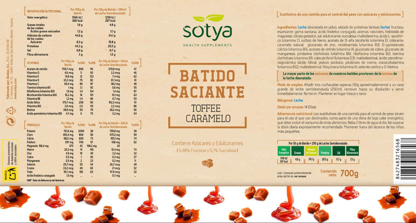 Batidos Saciantes en Diversos Sabores y Formatos