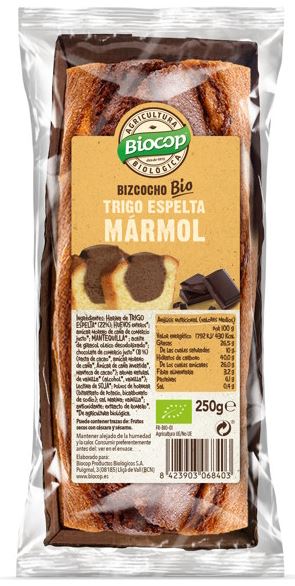 Bizcocho Mármol de Trigo Espelta Biocop 250g