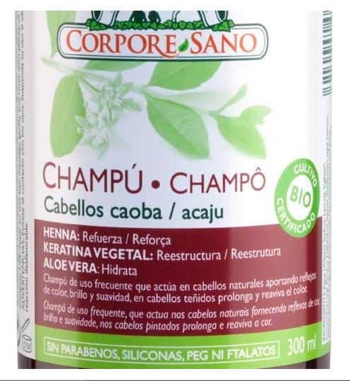 CHAMPU HENNA CABELLOS CAOBA 300 ml