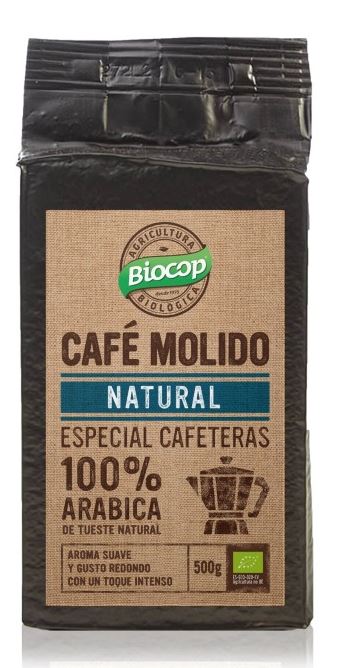 Café Molido 100% Arábica Biológico - Presentaciones de 250 g - 500 g