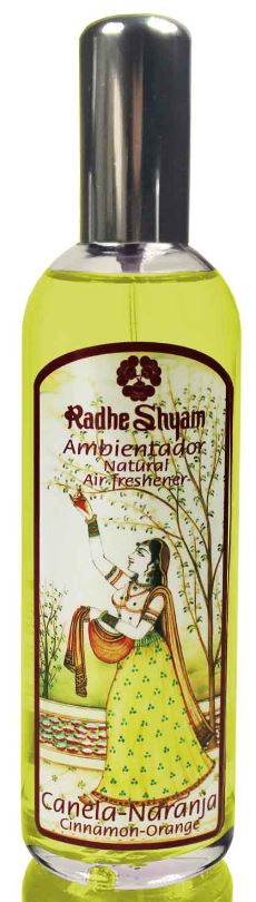 AMBIENTADOR CANELA NARANJA LÍQUIDO NATURAL  – RADHE SHYAM - 100 ml