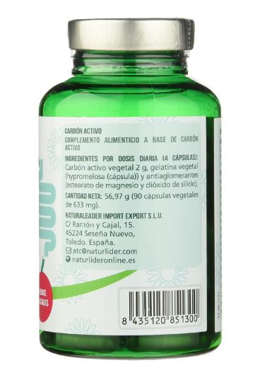 CARBON ACTIVO VEGETAL 90 Vcaps