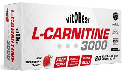 L-Carnitina 3000 de Vitobest® - Sabores: Fresa Ácida y Cola Zero