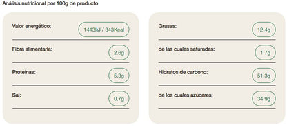 Bizcocho de Castañas con Trigo Espelta - 250g