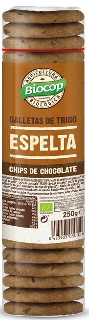 Galleta de Trigo Espelta con Chips de Chocolate - 250 g