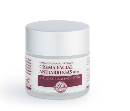 Crema Facial Antiarrugas SPF15 50 ml de Calidad Farmacéutica CF