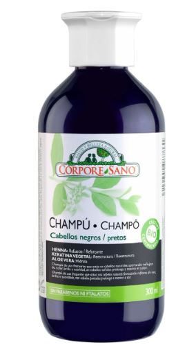 CHAMPU HENNA 300 ml CABELLOS NEGROS BIO