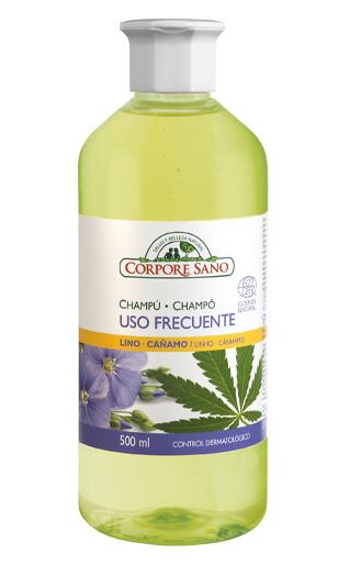 CHAMPU USO FRECUENTE ECOCERT LINO Y CAÑAM 500 ml