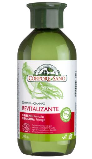 CHAMPU REVITALIZANTE GINSENG Y GRANADA 300 ml BIO;CORPORE