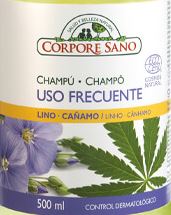 CHAMPU USO FRECUENTE ECOCERT LINO Y CAÑAM 500 ml