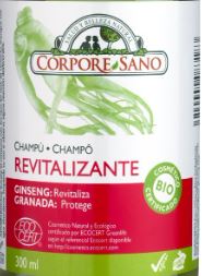 CHAMPU REVITALIZANTE GINSENG Y GRANADA 300 ml BIO;CORPORE